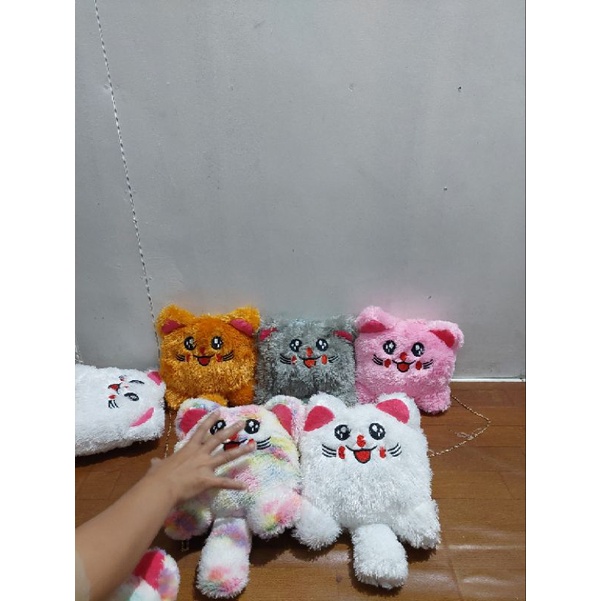 [SIAP KIRIM] 6.6 SALE-Tas slempang bulu Pokemon Pikacu / Tas Bulu Lucu Ready Stok