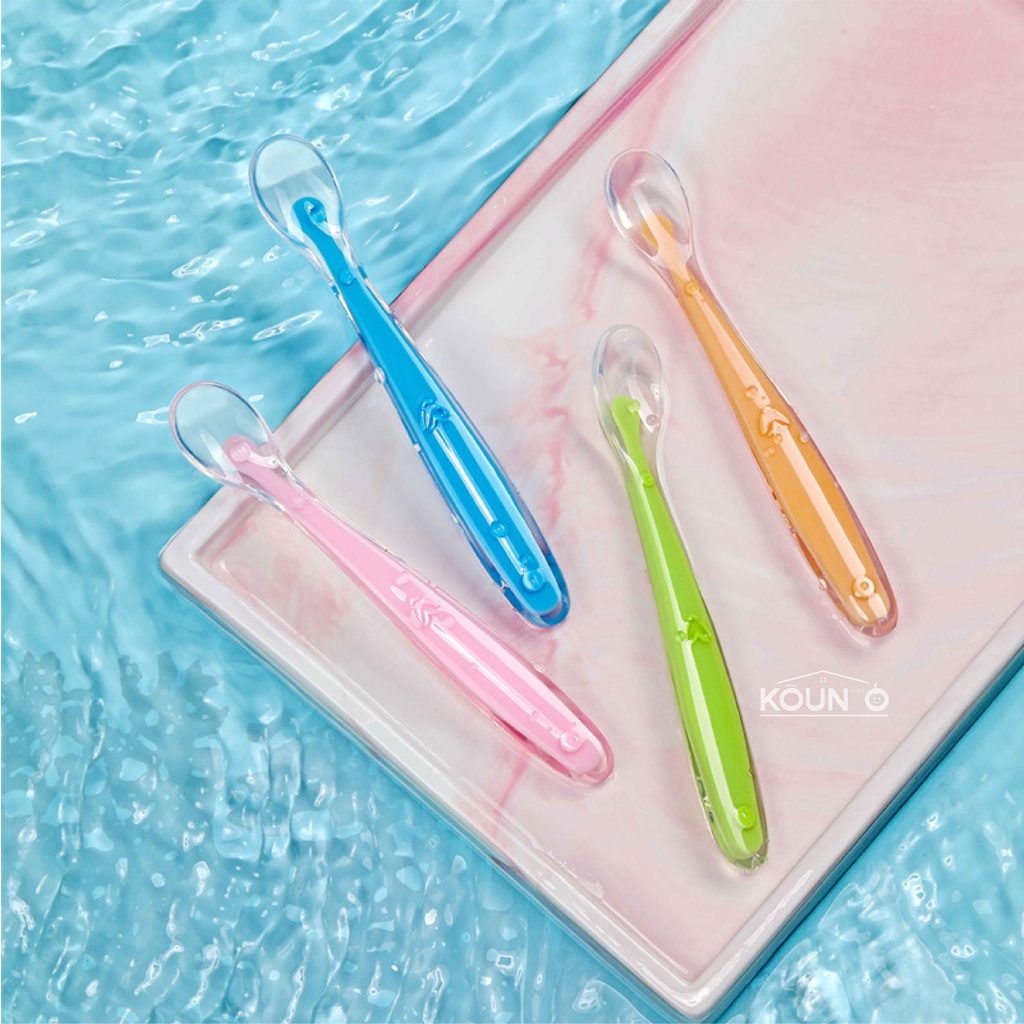 Sendok Makan Bayi Silicone Sendok Silicon Bayi Sendok Silikon Bayi Peralatan Makan Bayi Perlengkapan Mpasi Bayi Baby Silicone Spoon