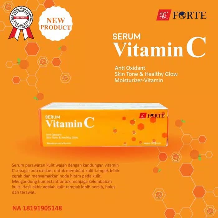 SERUM VIT C SYB FORTE / SERUM WAJAH VIT C SYB ORIGINAL BPOM / MENCERAHKAN KULIT WAJAH / alva_store09