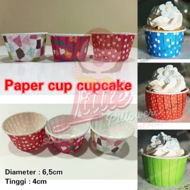 (ISI 100PCS) paper cup cupcake besar/tray muffin paper/paper tray cupcake