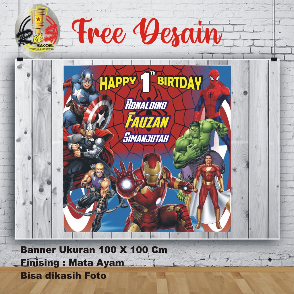 BANNER ULANGTAHUN / BANNER TOKO / BANNER SEKOLAH