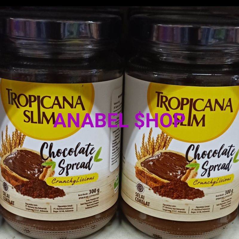 

Tropicana Slim Chocolate Spread Crunchy Licious Selai Cokelat Coklat