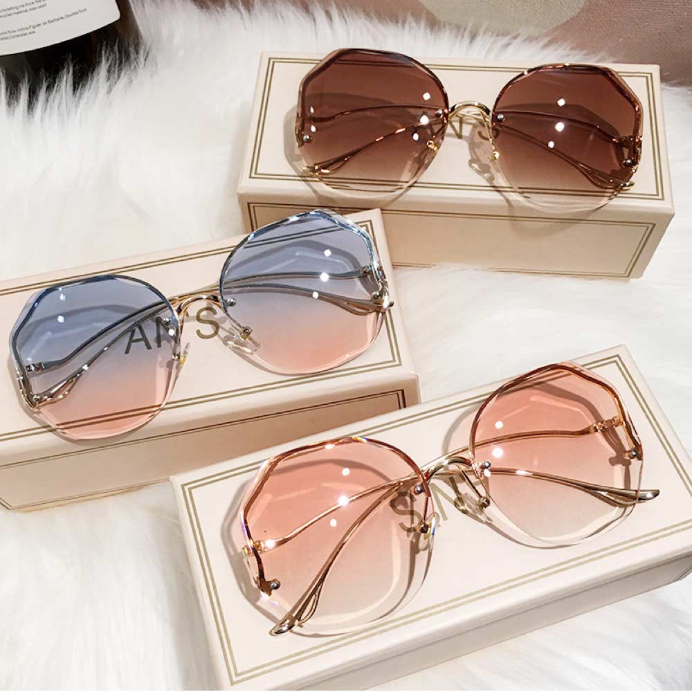 Kacamata UV400 [ Purple ] Anti Radiasi - Sunglasses Wanita Korea - HM8101