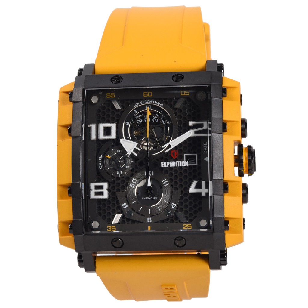 Expedition 6757 Jam Tangan Pria - Yellow - Rubber Strap