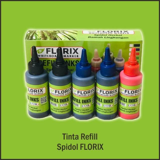 

Tinta refill florix 100ml,isi 5 botol