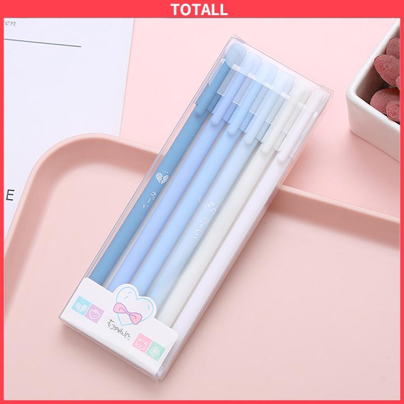 COD 6 Buah/Set Tanda Tangan Pena Sederhana Siswa Penel Pulpen Morandi Warna Siswa Tanda Tangan Pena Sekolah Kantor Pasokan Alat Tulis-Totall