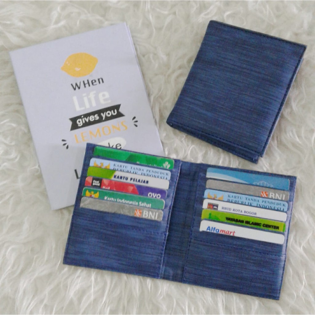 LUXTHER - 14 slots Weaver Book Card Holder / Card Wallet / Dompet kartu