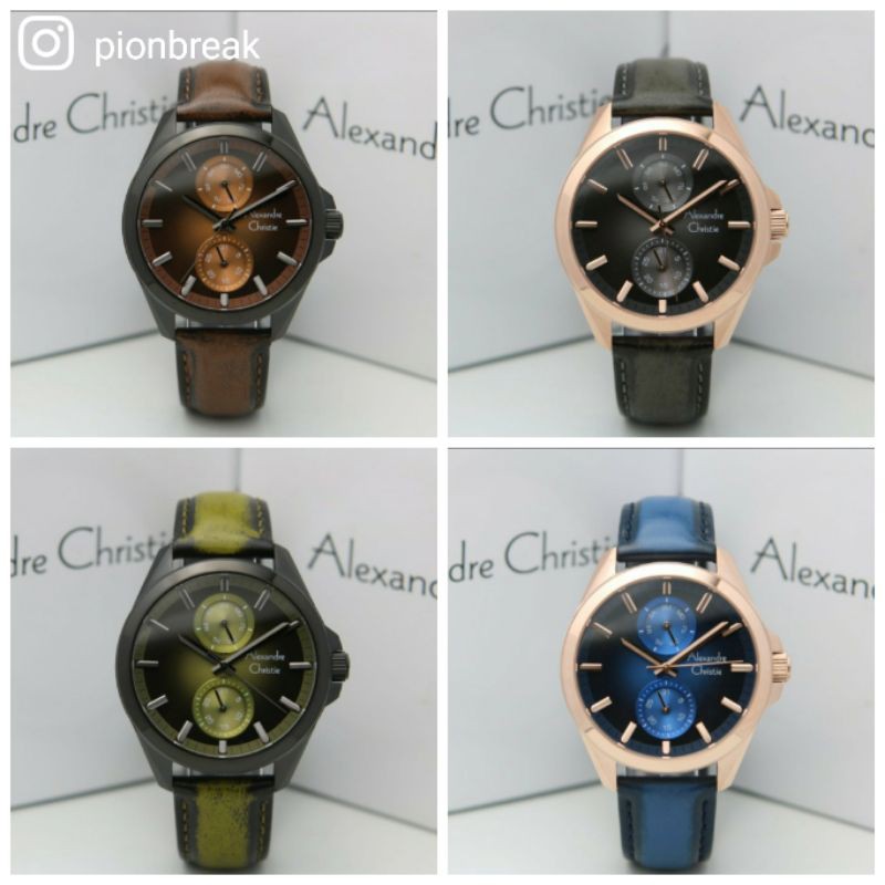 Jam tangan Pria Alexandre Christie AC 6573 | AC6573 Kulit oscar ori