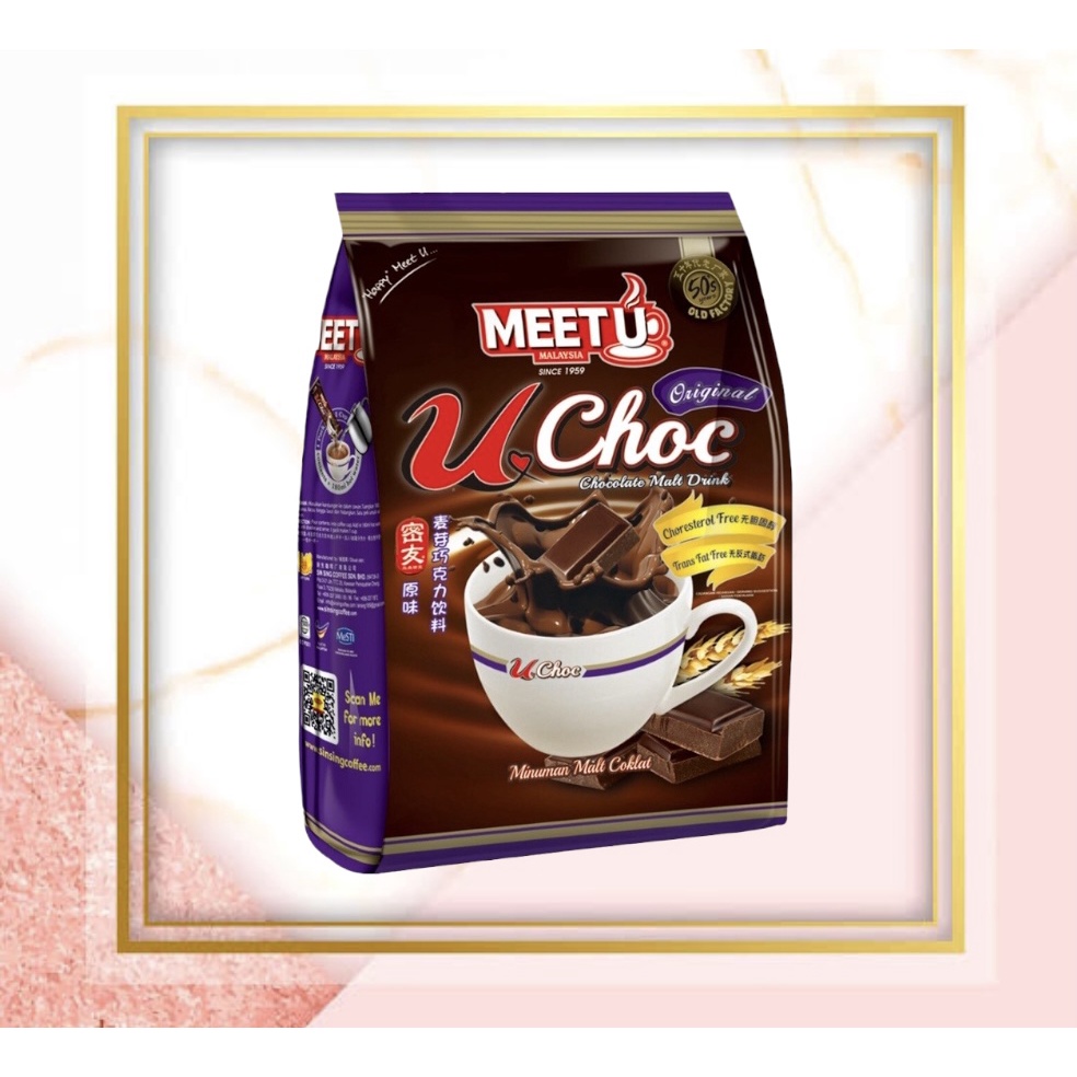 

MEETU -U Chocolate Malt drink Original/ Minuman Bubuk/ Rasa Coklat