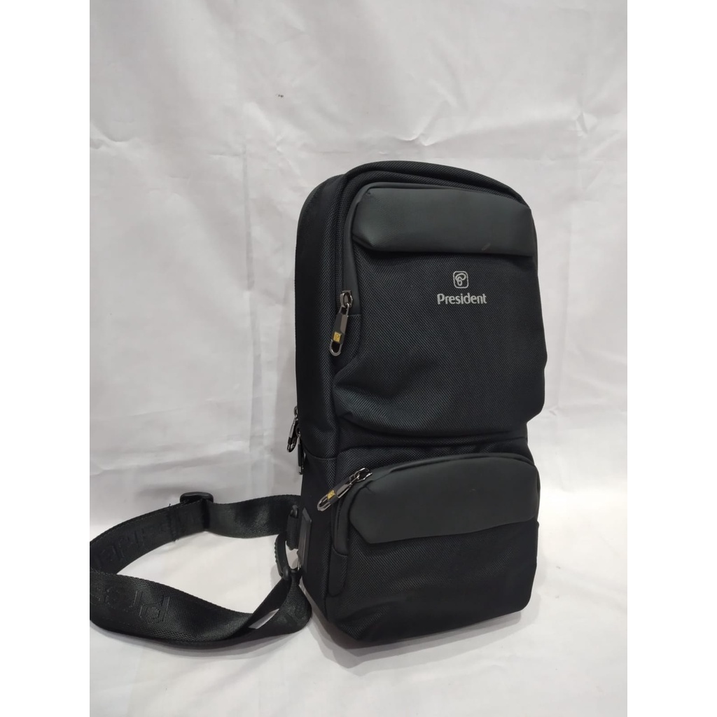 Tas Slempang President 6981 6984 Port USB Original
