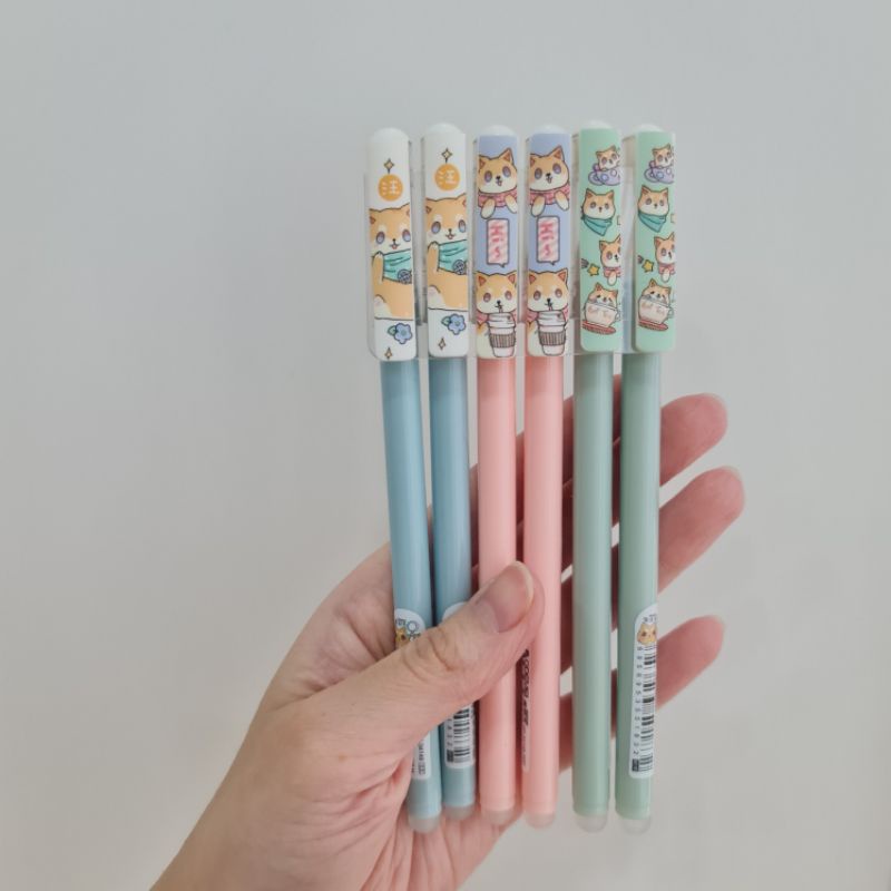 

Pen Karakter Pena Pulpen Character Lucu Kucing Cat Pen Bisa Dihapus Bolpen ATK Murah Aesthetic