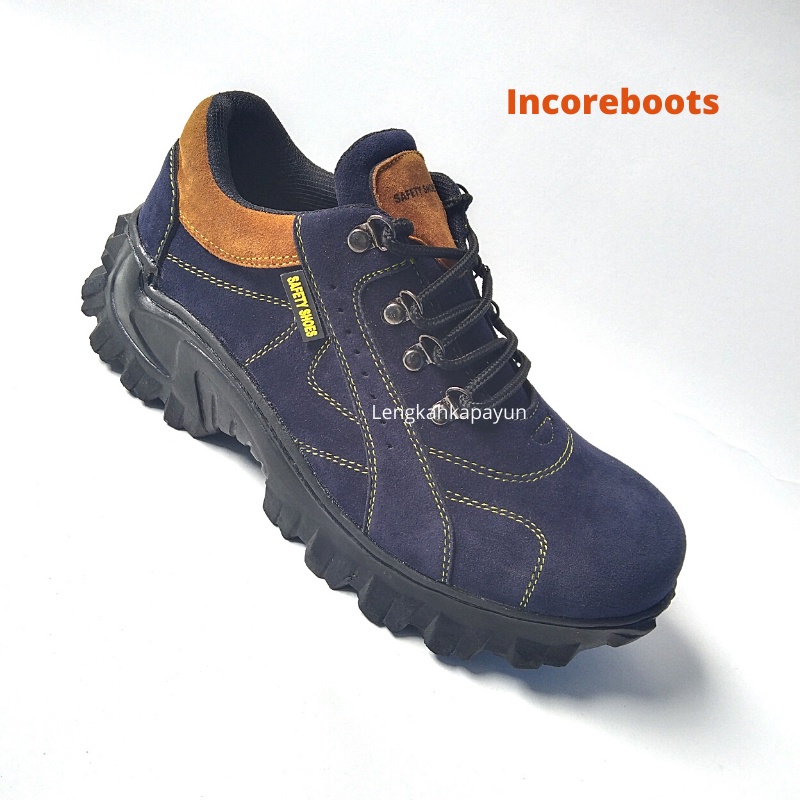Sepatu Safety Shoes Boots Pria Wanita Ujung Besi Size 36-44