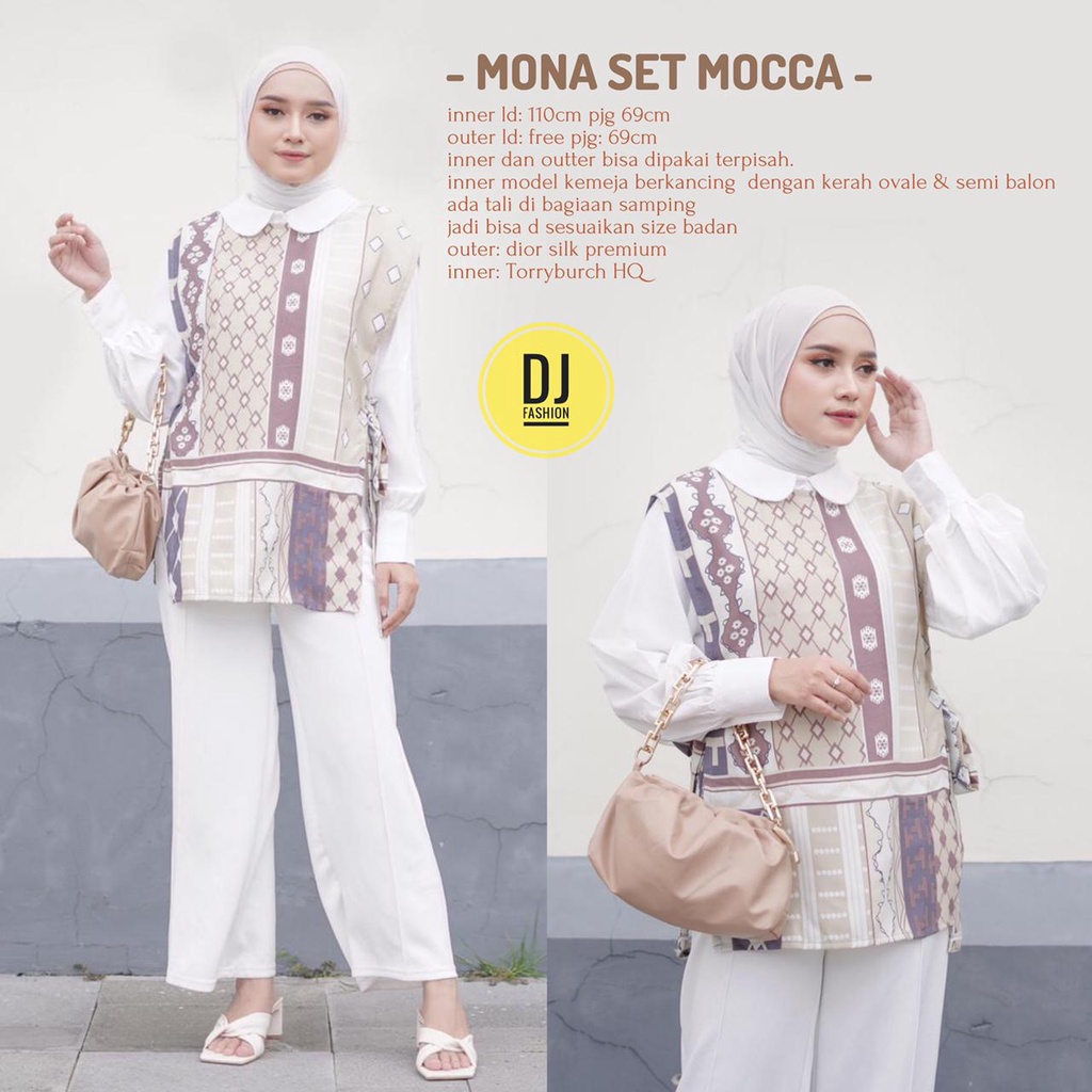 Mona Set Inner outter pisah (DJ Fashion)