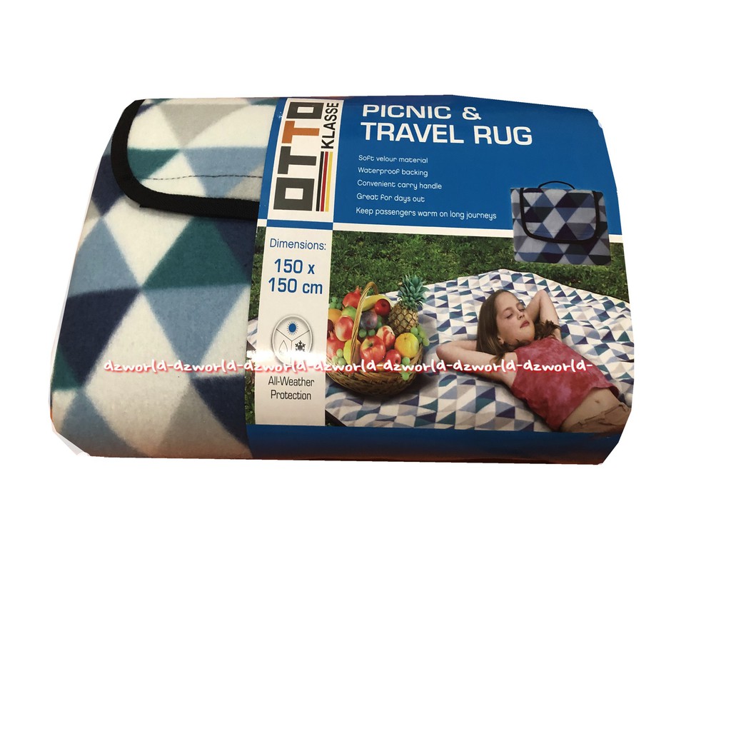 Otto Klasse Picnic &amp; Travel Rug Karpet Tikar Bahan 150x150cm