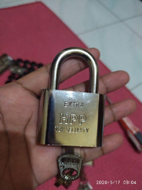 Gembok Putih 50 Mm Leher Pendek Hpp