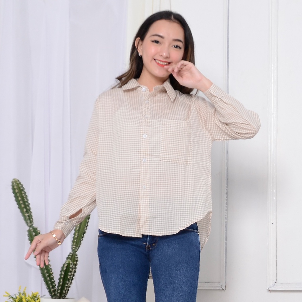 Topy shop Kemeja Top yumna