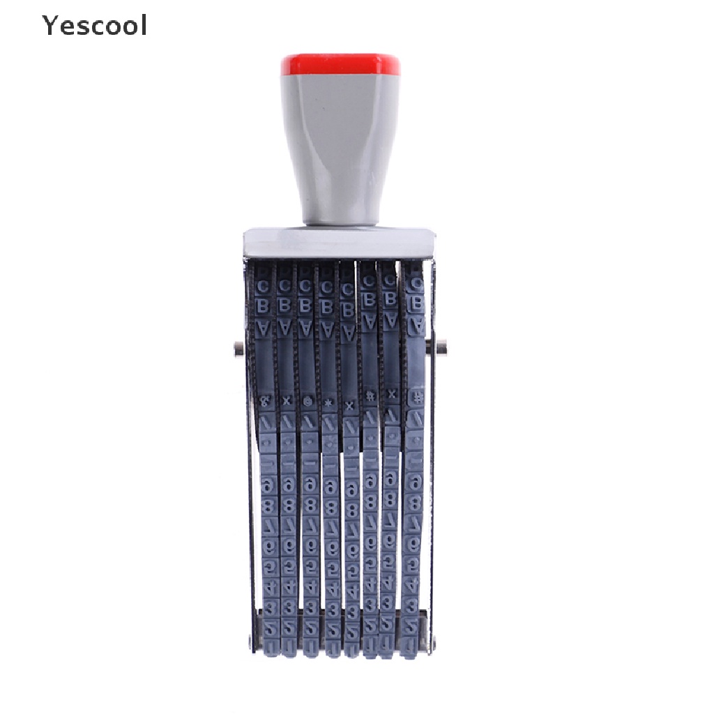 Yes Stempel Karet Bentuk Angkahuruf Alfabet 8 digit Untuk Dekorasi