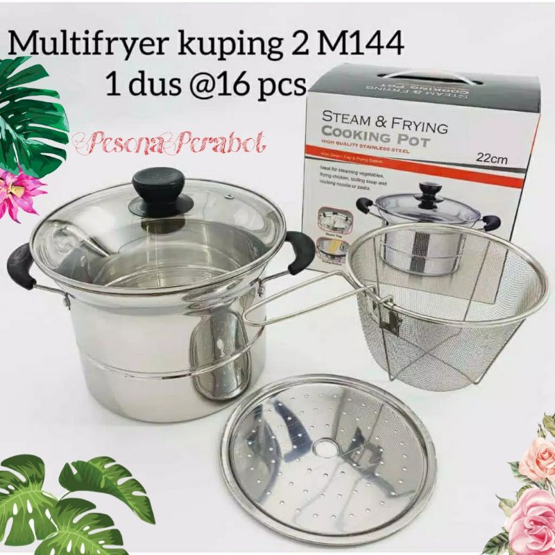 PANCI 3 IN 1/COOKING POT 3 IN 1/DEEP FRYER/PANCI KUKUS,GORENG,REBUS/PANCI MULTIFUNGSI PANCI MIE