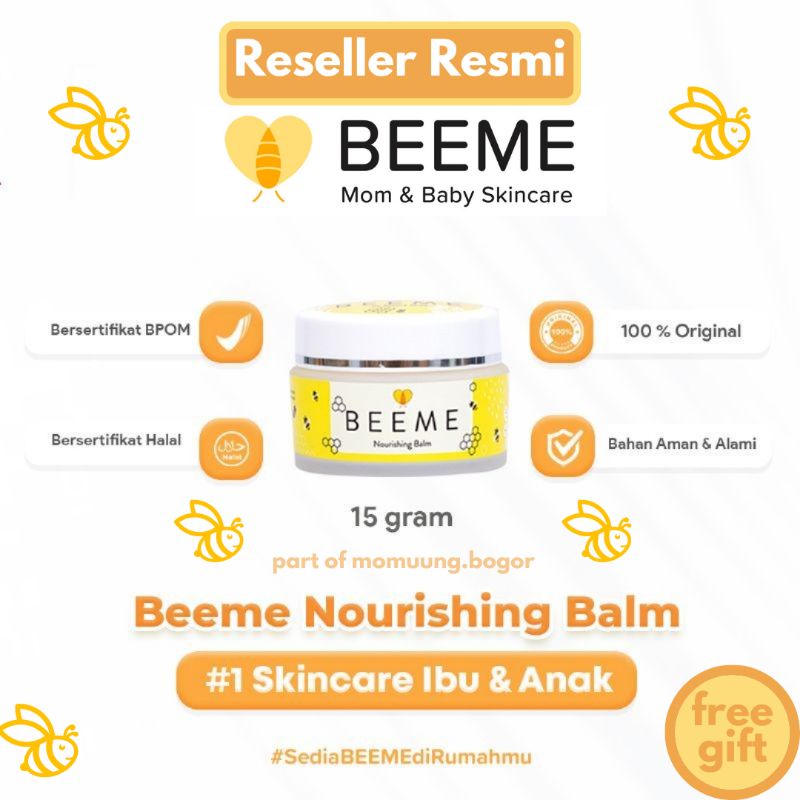 BEEME NOURISHING BALM | SKINCARE IBU DAN BAYI | BUMIL BUSUI BABY NEWBORN | RUAM POPOK JERAWAT KUSAM BEKAS GIGITAN NYAMUK