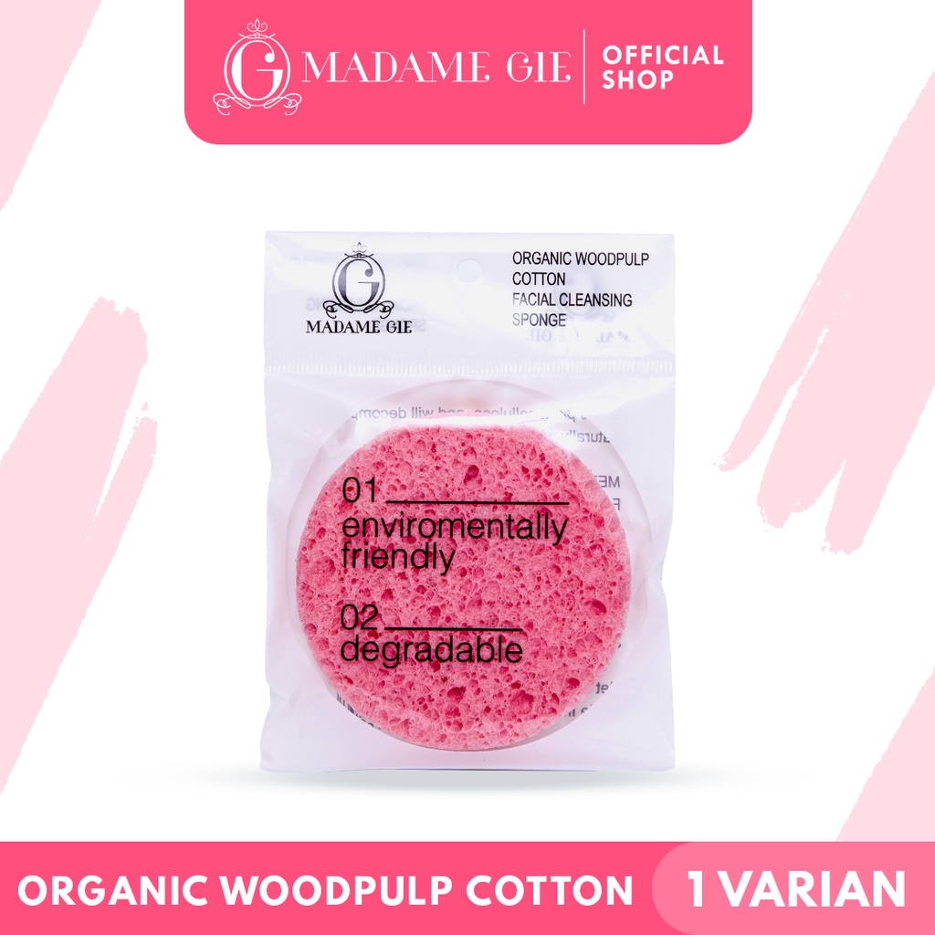 LIZBEAUTY - Madame Gie Organic Woodpulp Cotton - Facial Cleansing Sponge