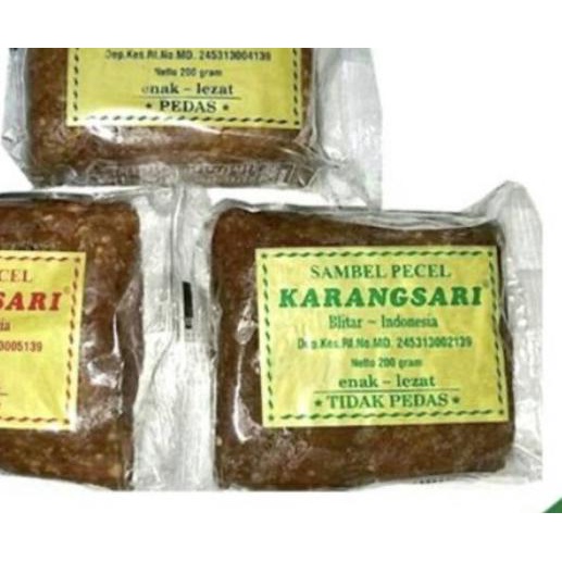 

✥ SayurHD bumbu sambel pecel karangsari per 1 pack - Pedas ⅍