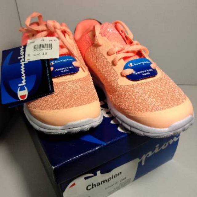 Sepatu anak CHAMPION GUSTO XT II, Coral, with memory foam insole , 100% original BINB