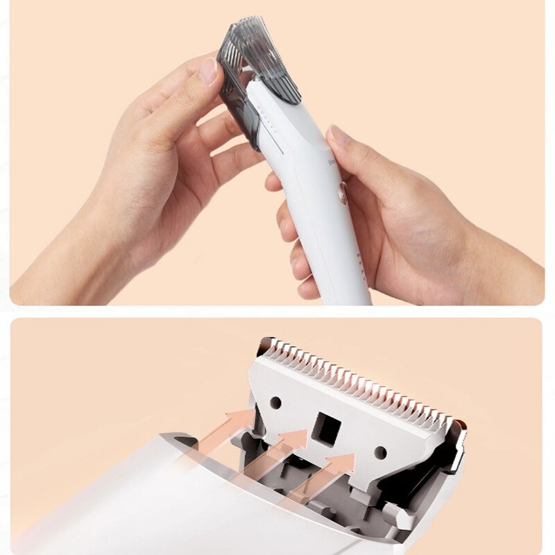 ShowSee Alat Cukur Elektrik Hair Clipper Trimmer USB Rechargerable - Putih