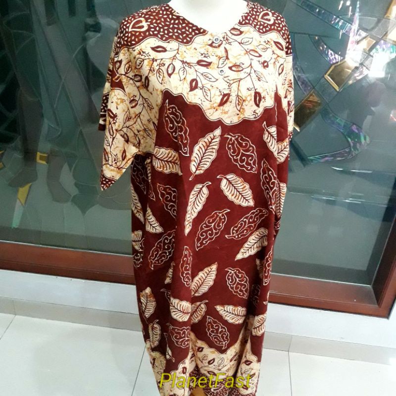 Daster Jumbo Batik Wanita Daun LD 126
