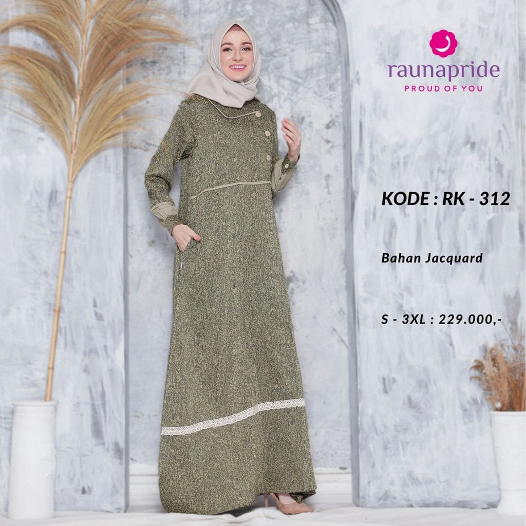 Busana Sarimbit Keluarga / Rauna SR - 312 Hijau / Fashion Muslim