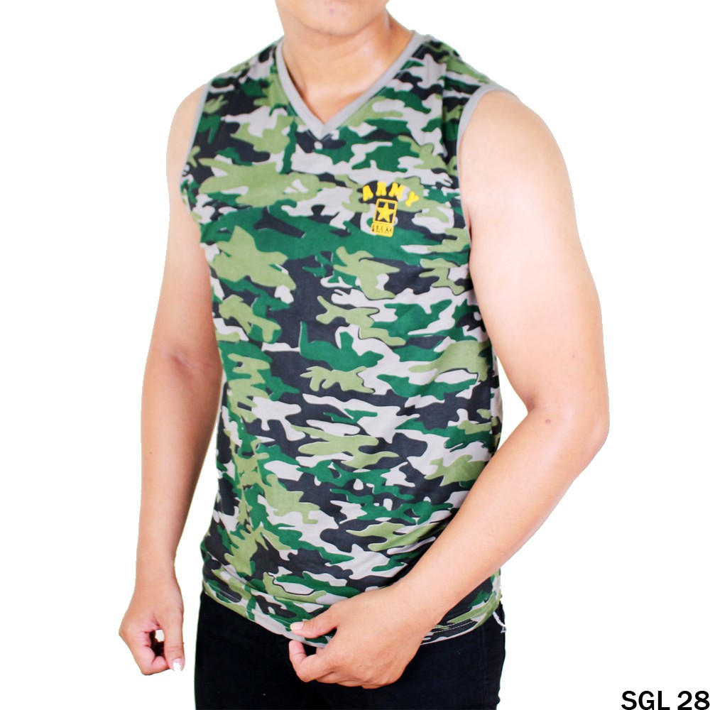 Kaos Army Singlet Dalaman Pria-SGL 28