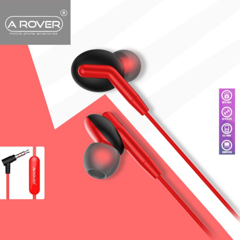 AROVER R105 Earphone Headset In Ear KING BASS Class Grade AAA - Garansi