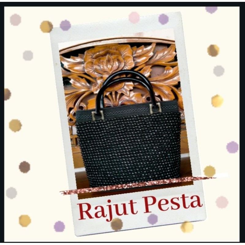 tas pesta bahan rajut