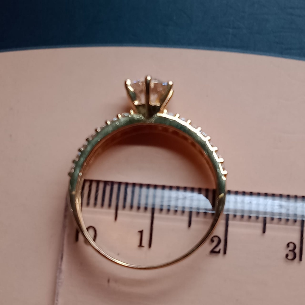 Cincin emas 17K - 2.75 gr kadar 750 - 3756