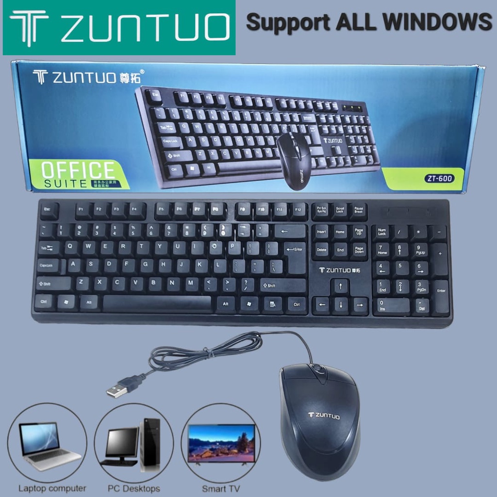 Gaming Keyboard Mouse Set ZUNTOU ZT 600 Kabel USB Mouse Keyboard Paket