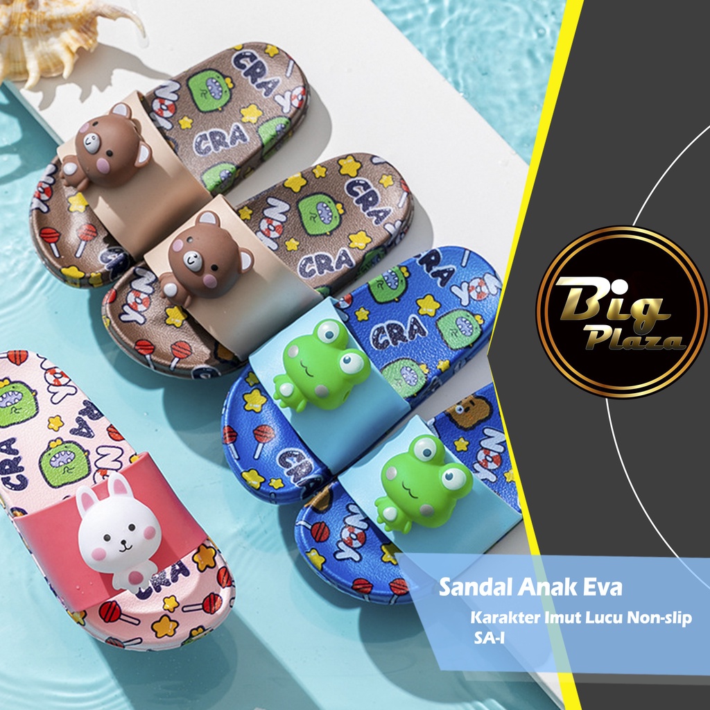 SA-I Sendal / Sandal Anak Eva Lembut Karakter Imut Lucu Non-slip 0796