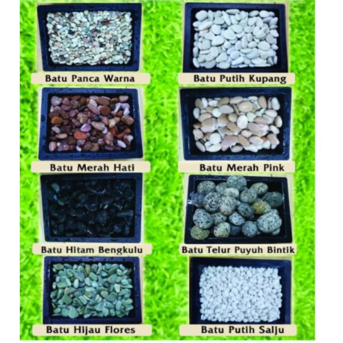 Batu putih kupang/batu alam/batu pancawarna/batu hijau flores