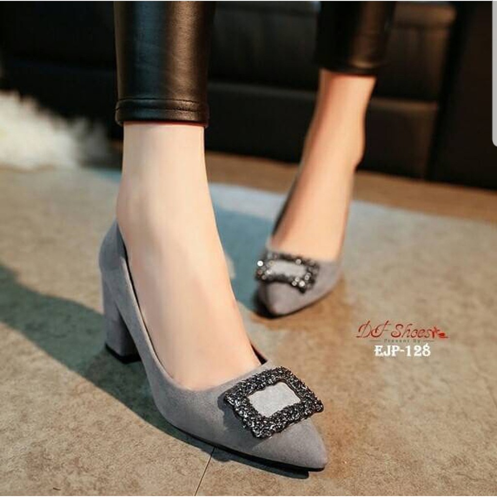 ABBUSHOES AMT 01 Sepatu Pesta Model Hak Tahu Untuk Wanita 7cm