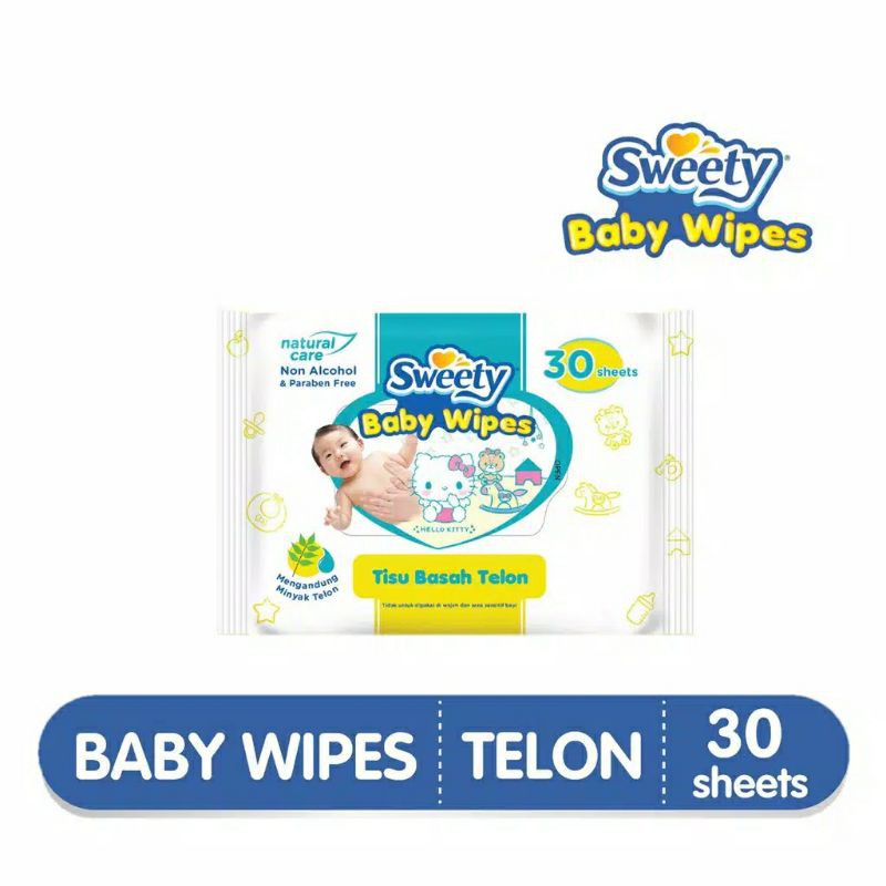 Sweety Tissue Basah Telon - Tisu Basah Sweety - Tisu Basah Telon Sweety