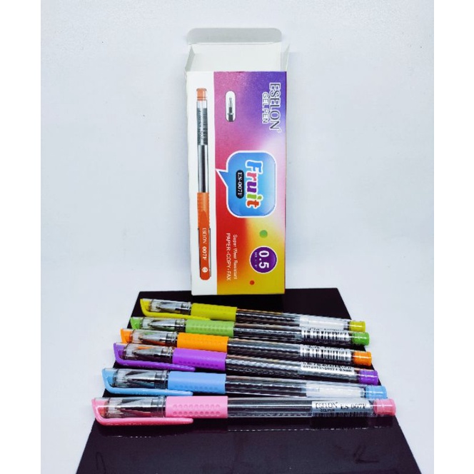 

Pulpen Rainbow fruit/ pulpen Rainbow Yoker isi 12pcs