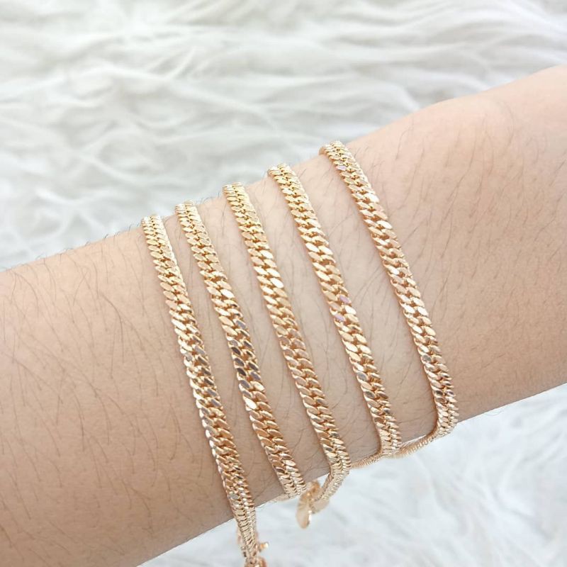 Gelang Rantai Tangan Wanita Titanium Wanita Anti Karat