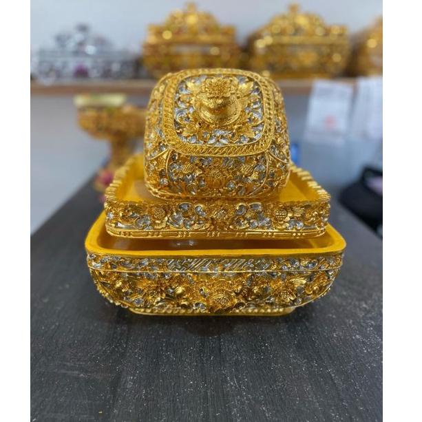 Harga murah bokor kotak oval susun satu 28cm prada elit JI8