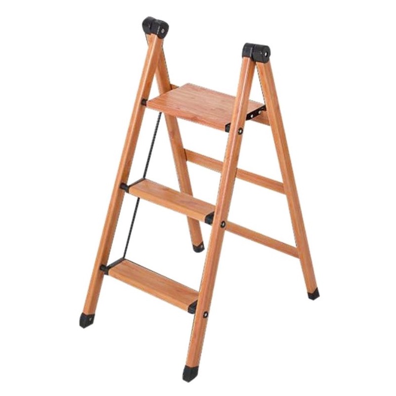 Fixstep Tangga Lipat Alumunium 3 Step Motif Kayu