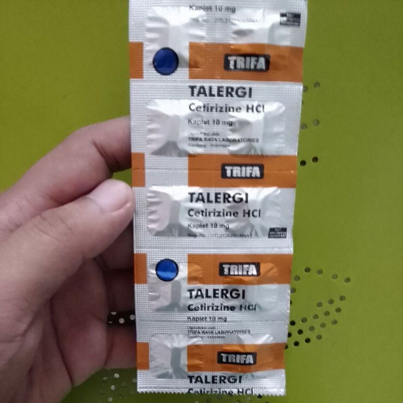 TALERGI Kaplet (Obat Gatal, Alergi Dingin, Makanan, Obat, Bentol)