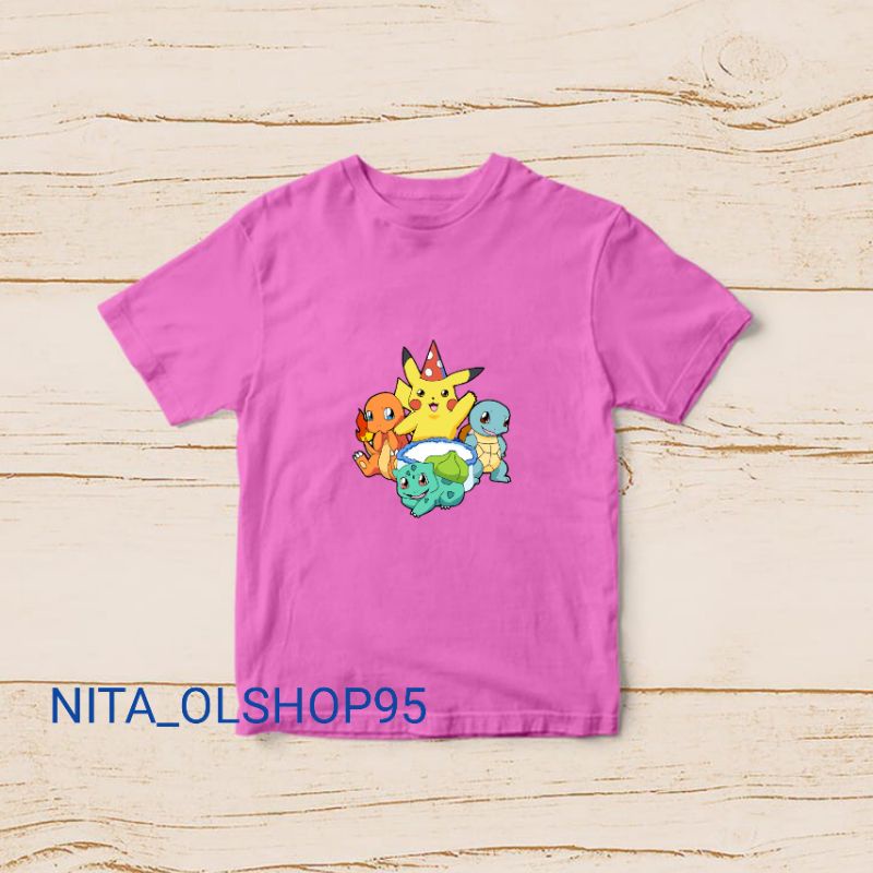 baju pokemon lucu, baju anak laki laki , baju anak perempuan