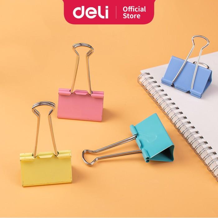 

Klip | Deli E8551A Office Consumable/Binder Klip-Color Binder Clips 51Mm