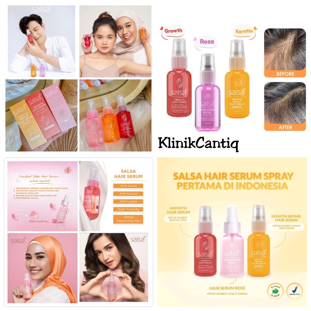 Salsa Hair Serum Perfume Instant Spray Vitamin Menutrisi Rambut