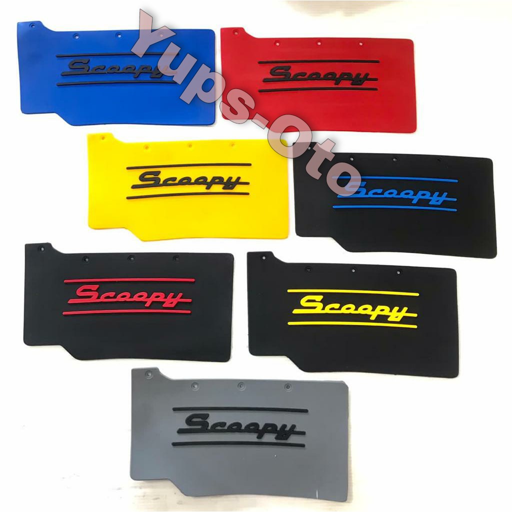 MUDFLAP KARET SPAKBOR SCOOPY HONDA IEJIMO MURAH KARET MUD FLAP