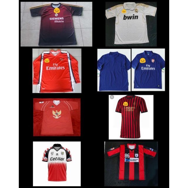 Jersey Arzhenal 2009 Home Away/Jersey Madrid 2011 Home/Jersey Parma Kiper 2021 2022/Jersey Madrid Ki