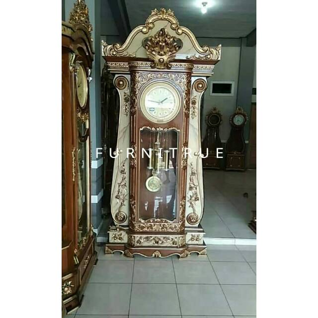 LEMARI JAM HIAS JATI BAGONG MEBEL JEPARA MEBEL JATI