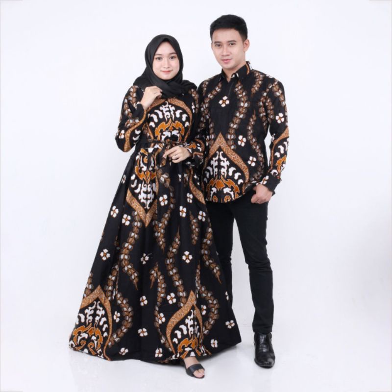 baju couple mama papa kemeja pria wanita Batik seragam